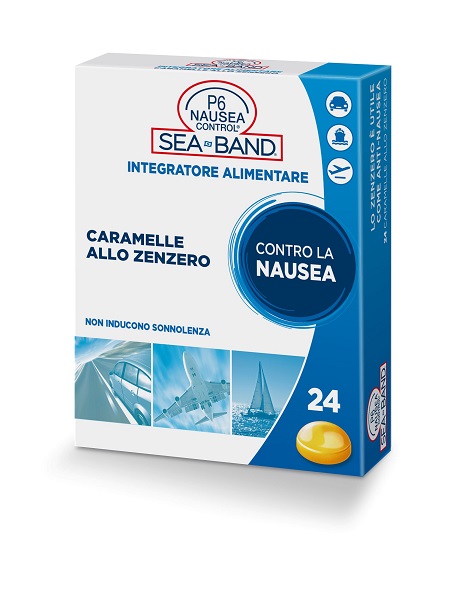P6 NAUSEA CONTROL CARAMELLE ANTI NAUSEA VIAGGIO ALLO ZENZERO 24 PEZZI - Farmadillo