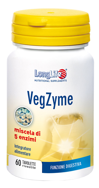 LONGLIFE VEGZYME 60 TAVOLETTE - Farmadillo