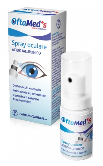 OFTAMED'S SPRAY CULARE OCCHI SECCHI E STANCHI ACIDO IALURONICO 10 ML - Farmadillo