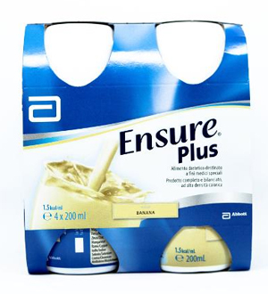ENSURE PLUS BANANA 4 BOTTIGLIE DA 200 ML - Farmadillo