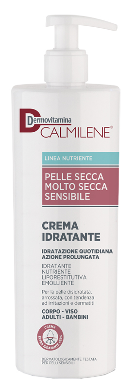 DERMOVITAMINA CALMILENE CREMA IDRATANTE PER PELLE SECCA, MOLTO SECCA O SENSIBILE 500 ML - Farmadillo