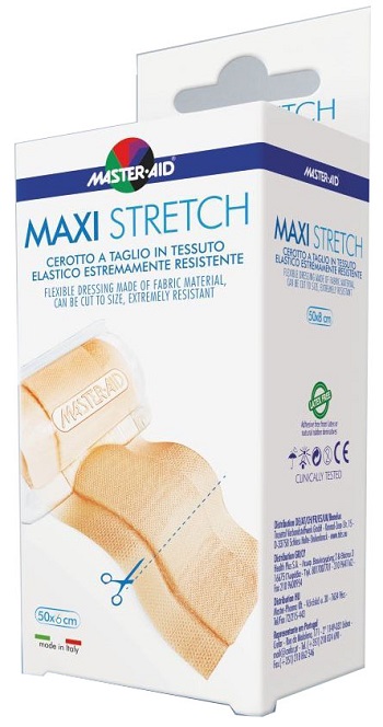 MASTER-AID STRETCH CEROTTO A TAGLIO IN TESSUTO ELASTICO RESISTENTE 50 X 6 CM - Farmadillo