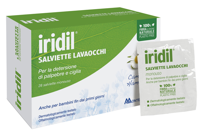 IRIDIL SALVIETTINE LAVAOCCHI 28 PEZZI - Farmadillo