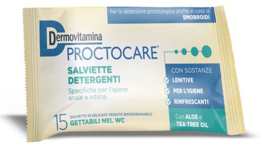 DERMOVITAMINA PROCTOCARE 15 SALVIETTINE DETERGENTI - Farmadillo