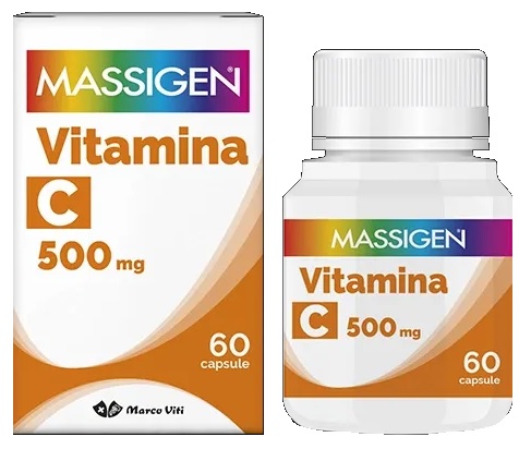 MASSIGEN C VITI 500MG DI VITAMINA C 60 CAPSULE - Farmadillo