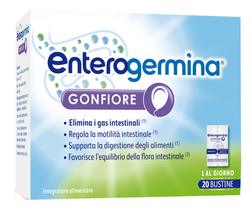ENTEROGERMINA GONFIORE 20 BUSTINE BIPARTITE - Farmadillo