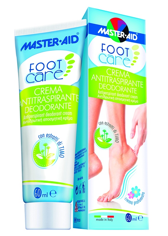 MASTER-AID FOOTCARE CREMA ANTITRASPIRANTE DEODORANTE 60 ML L3 - Farmadillo