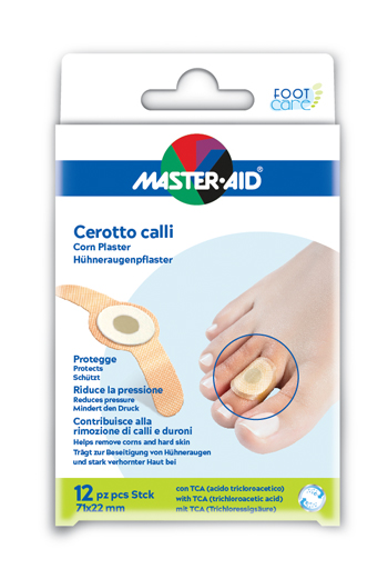 CEROTTO CALLIFUGO MASTER-AID FOOTCARE 71X22 MM 12 PEZZI B2 - Farmadillo