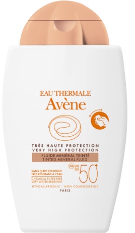 EAU THERMALE AVENE SOLARE FLUIDO MINERALE 50+ COLORATO 40 ML - Farmadillo