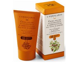 CREMA ACCELERATRICE D'ABBRONZATURA OLIO DI JOJOBA SPF15 125 ML - Farmadillo