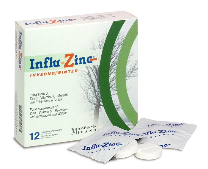 INFLUZINC INVERNO 12 COMPRESSE EFFERVESCENTI - Farmadillo