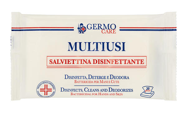 MULTIUSI SALVIETTINA DISINFETTANTE 20 PEZZI - Farmadillo