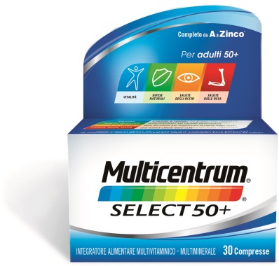 MULTICENTRUM SELECT 50+ 30 COMPRESSE - Farmadillo