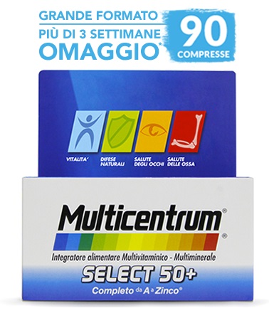 MULTICENTRUM SELECT 50+ 90 COMPRESSE - Farmadillo