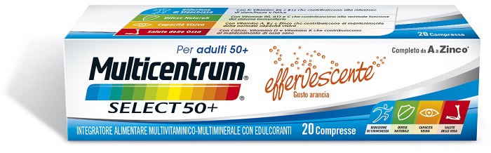 MULTICENTRUM SELECT EFFERVESCENTE 20 COMPRESSE - Farmadillo