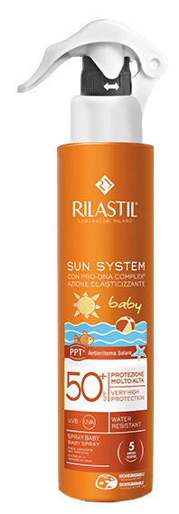 RILASTIL SUN SYSTEM BABY PPT SPF 50+ EMULSIONE SPRAY 200 ML - Farmadillo