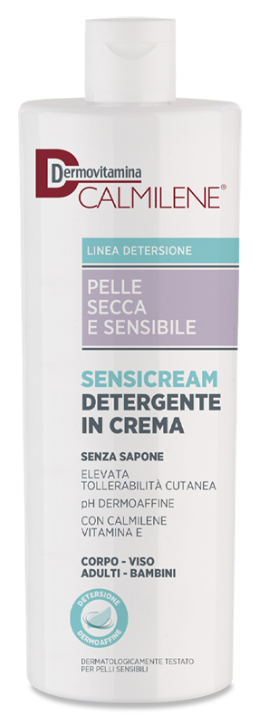DERMOVITAMINA CALMILENE SENSICREAM DETERGENTE IN CREMA SENZA SAPONE PER PELLE SECCA E SENSIBILE 500 ML - Farmadillo