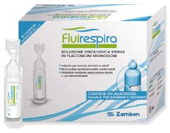 FLUIRESPIRA SOLUZIONE FISIOLOGICA STERILE 30 FLACONCINI MONODOSE DA 5ML - Farmadillo