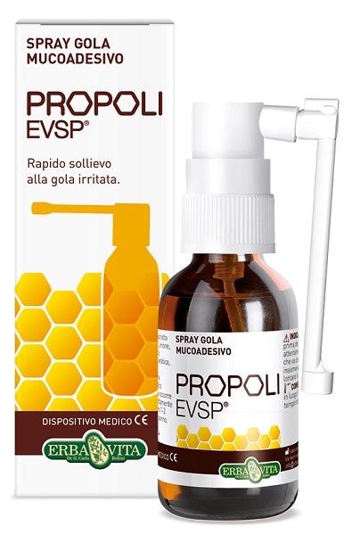 PROPOLI EVSP SPRAY GOLA MUCOADESIVO SENZA ALCOL 20ML - Farmadillo