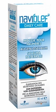 NAVIBLEF DAILY CARE SCHIUMA PER RIMOZIONE SECREZIONI OCULARI DA PALPEBRE E CIGLIA 50 ML - Farmadillo