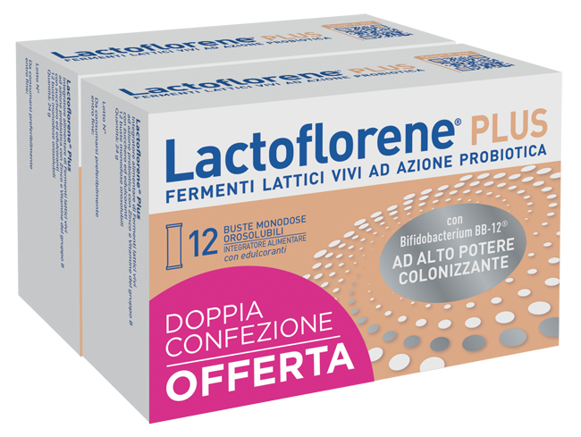 LACTOFLORENE PLUS BIPACK 12 BUSTINE 48 G - Farmadillo