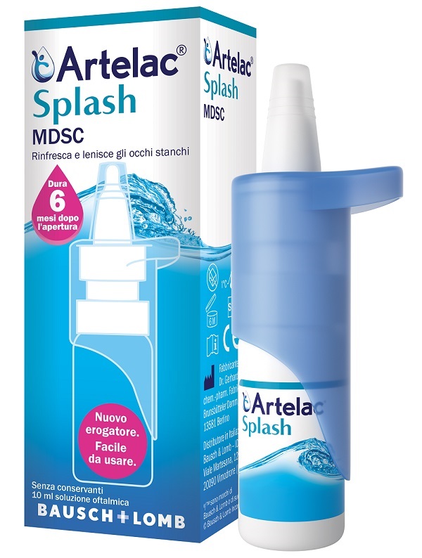 ARTELAC SPLASH MULTIDOSE GOCCE OCULARI FLACONE 10 ML - Farmadillo