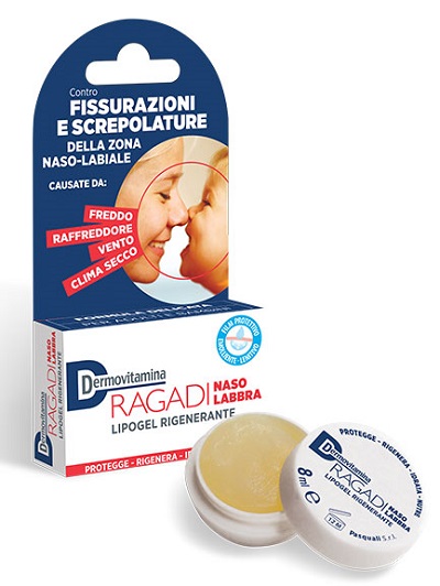 DERMOVITAMINA RAGADI NASO E LABBRA LIPOGEL RIGENERANTE 8 ML - Farmadillo
