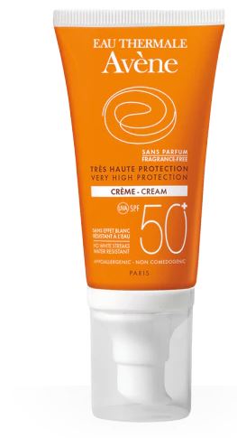 AVENE SOLARE CREMA SPF 50+ SENZA PROFUMO 50 ML - Farmadillo