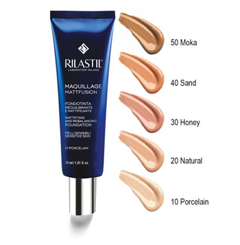 RILASTIL MAQUILLAGE FONDOTINTA RIEQUILIBRANTE MATTIFIANT 20 30 ML - Farmadillo