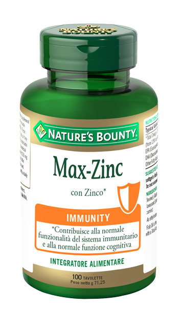 MAX ZINC 100 TAVOLETTE - Farmadillo