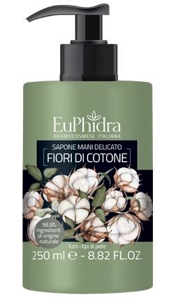 EUPHIDRA SAPONE LIQUIDO MANI COTONE IN FLACONE CON ETICHETTA DISPENSER - Farmadillo