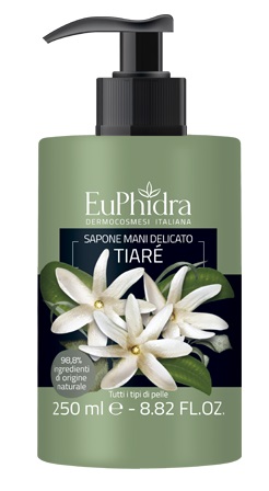 EUPHIDRA SAPONE LIQUIDO MANI TIARE' IN FLACONE CON ETICHETTA DISPENSER - Farmadillo