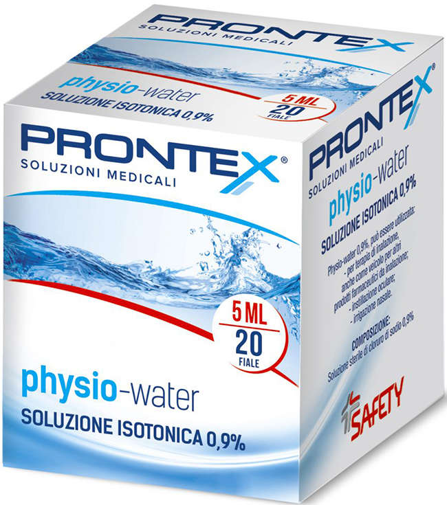 SOLUZIONE FISIOLOGICA PRONTEX PHYSIO ISOTONIC 20 FIALE DA 5 ML - Farmadillo