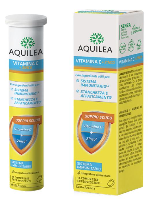 AQUILEA VITAMINA C 14 COMPRESSE EFFERVESCENTI - Farmadillo