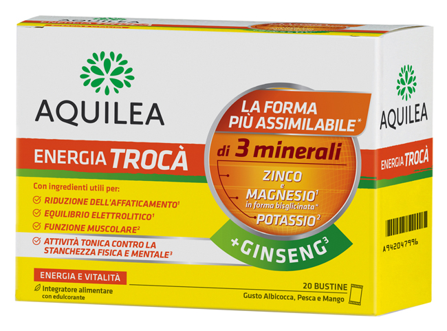 AQUILEA ENERGIA TROCA'+GINSENG 20 BUSTINE - Farmadillo