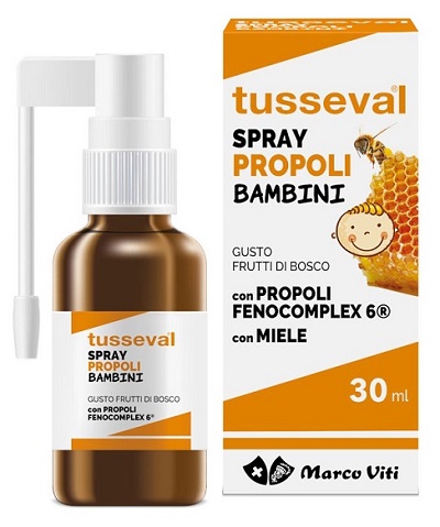 TUSSEVAL GOLA PROPOLI SPRAY PER BAMBINI 30 ML - Farmadillo