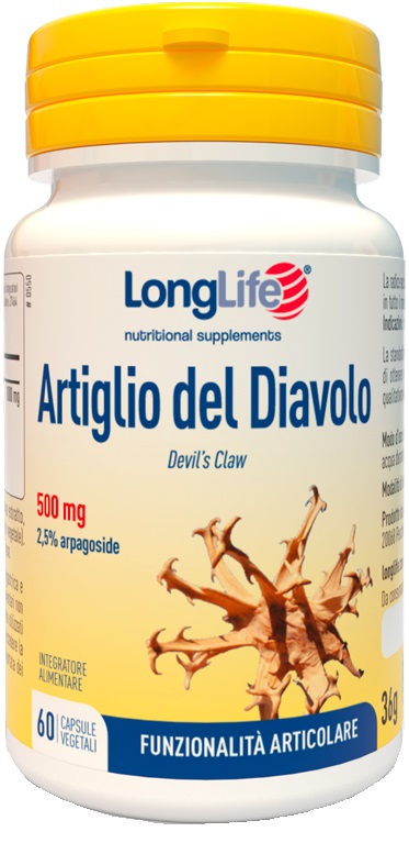 LONGLIFE ARTIGLIO DEL DIAVOLO 2% 60 CAPSULE - Farmadillo