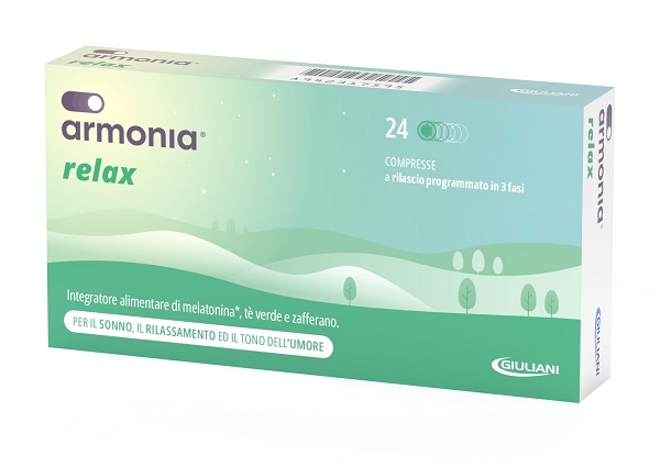 ARMONIA RELAX 1 MG A BASE DI MELATONINA 24 COMPRESSE - Farmadillo