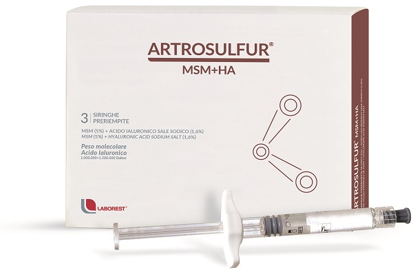 ARTROSULFUR MSM+HA SIRINGHE PRERIEMPITE INTRA-ARTICOLARI ACIDO IALURONICO 2 ML - Farmadillo