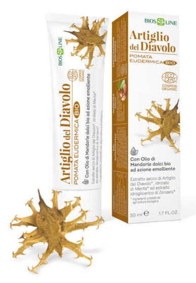 BIOSLINE ARTIGLIO DEL DIAVOLO POMATA EUDERMICA BIO CERT ECOCERT 50 ML - Farmadillo