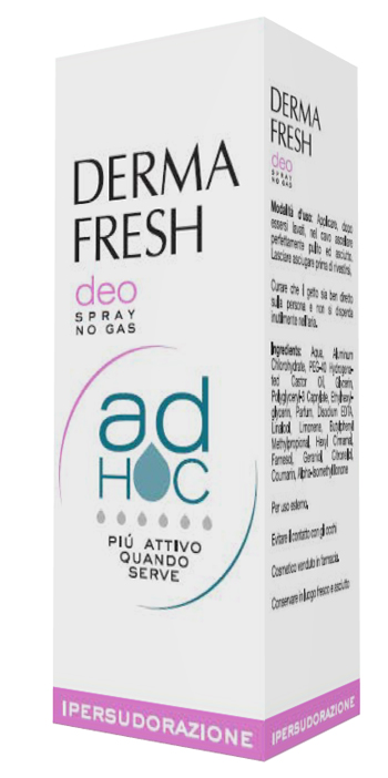 DERMAFRESH DEO SPRAY NO GAS AD HOC IPERSUDORAZIONE DEODORANTE 100 ML - Farmadillo