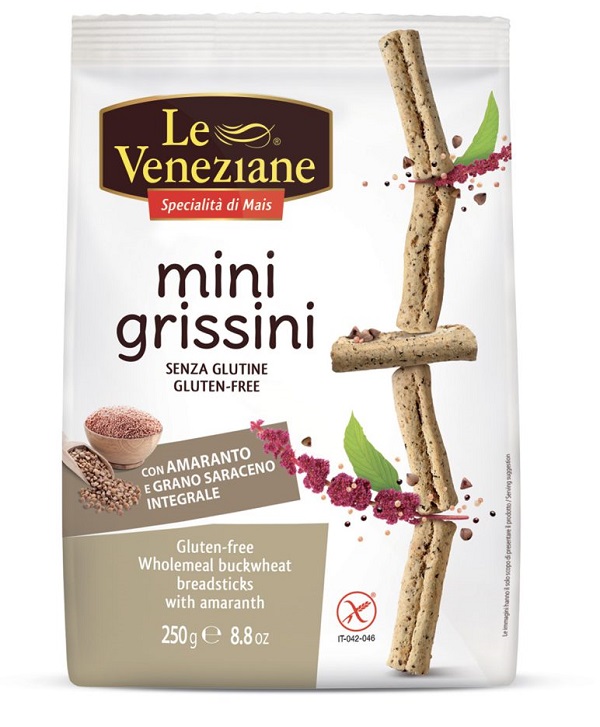LE VENEZIANE MINIGRISSINI GRANO SARACENO INTEGRALE CON AMARANTO 250 G - Farmadillo