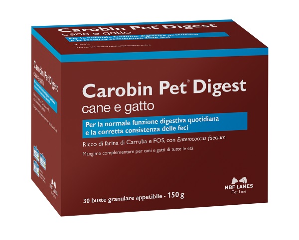CAROBIN PET DIGEST GRANULARE 30 BUSTE DA 5 G - Farmadillo
