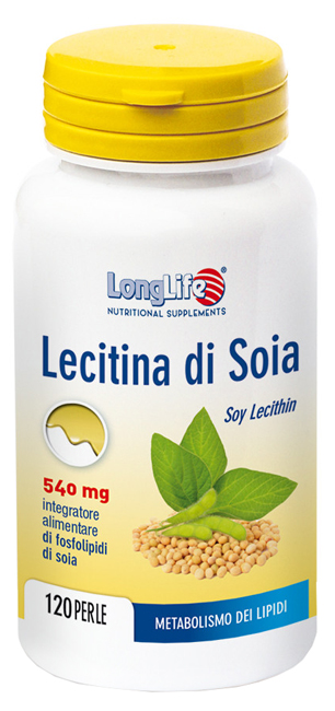 LONGLIFE LECITINA DI SOIA 540MG 120 PERLE - Farmadillo