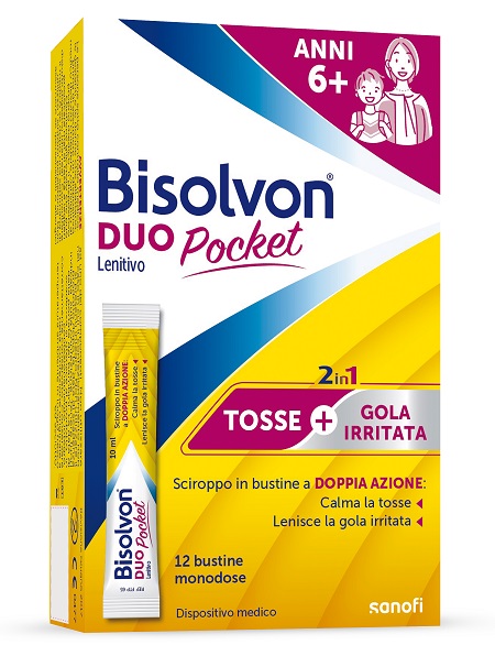 BISOLVON DUO POCKET LENITIVO NEW 12 BUSTINE - Farmadillo