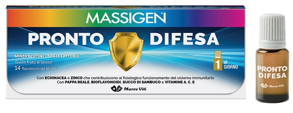 MASSIGEN PRONTO DIFESA 14 FLACONI X 10 ML - Farmadillo