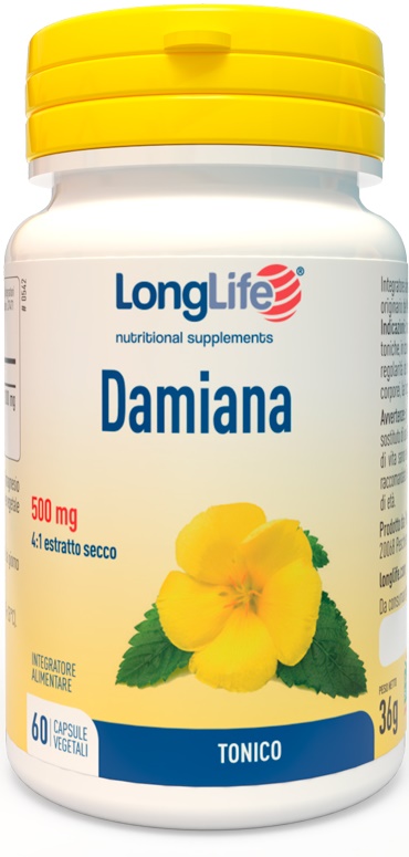 LONGLIFE DAMIANA 60 CAPSULE - Farmadillo
