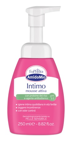 EUPHIDRA AMIDOMIO INTIMO MOUSSE ATTIVA PH 3,5 250 ML - Farmadillo