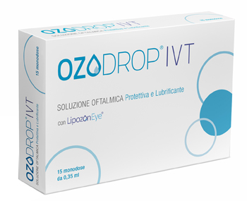 OZODROP IVT SOLUZIONE OFTALMICA BASE DI OLIO OZONIZZATO IN FOSFOLIPIDI 15 FLACONCINI MONODOSE DA 0,35 ML - Farmadillo