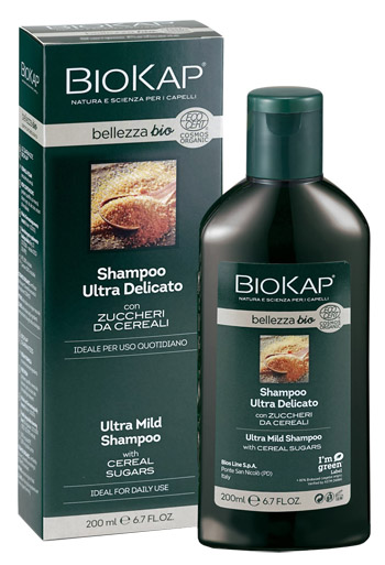 BIOKAP BELLEZZA BIO SHAMPOO ULTRA DELICATO COSMOS ECOCERT 200 ML BIOSLINE - Farmadillo